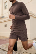 CONDITION CORE QUARTER ZIP TOP ESPRESSO