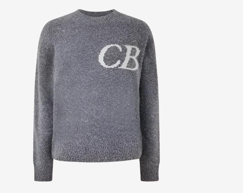 COLE BUXTON Cb Logo Knit Sweater