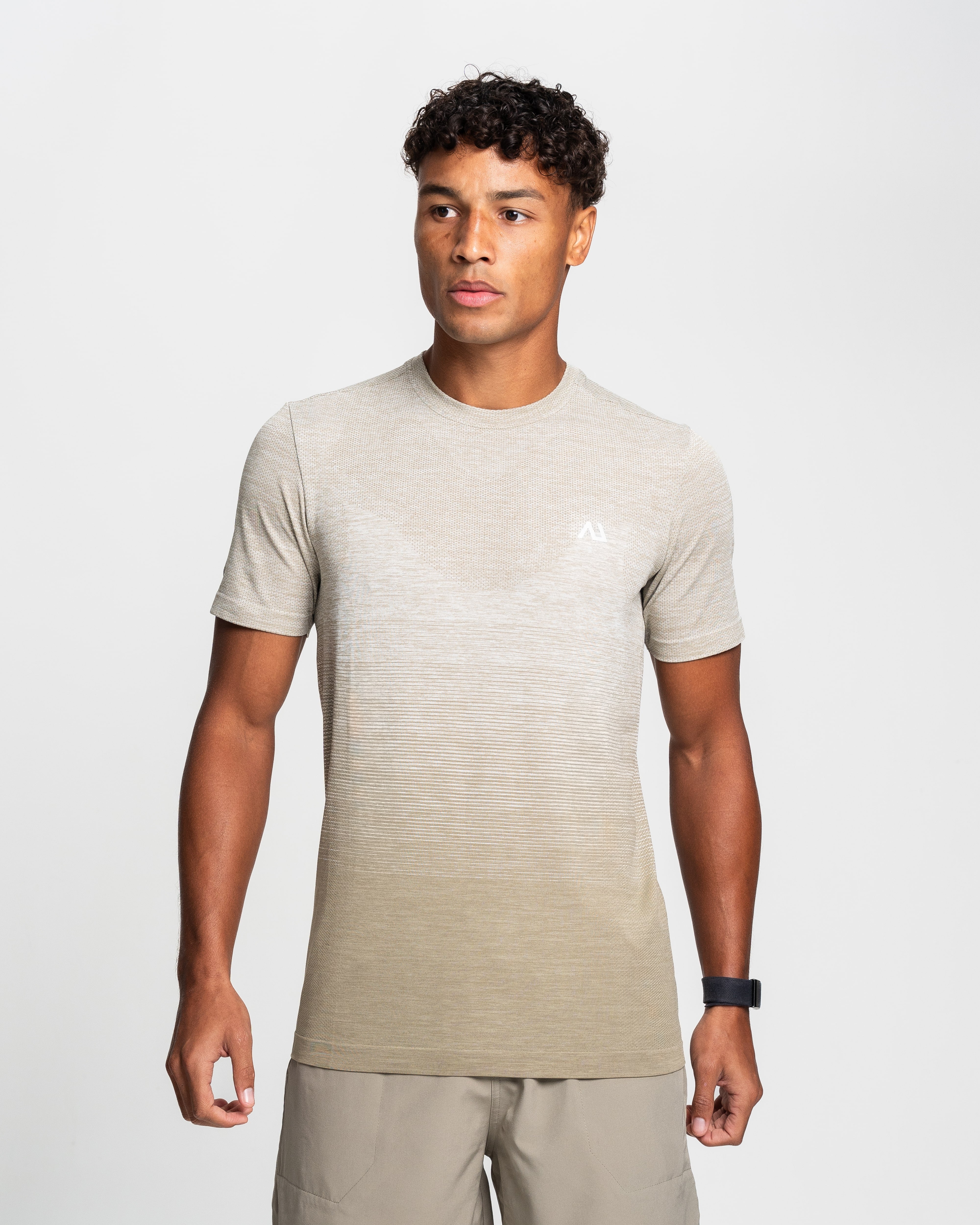 Agaru Gradient Seamless T-Shirt - Beige