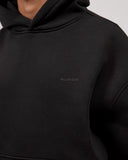 WILLIAM GILES BLACK LOGO HOODIE