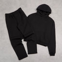 WILLIAM GILES BLACK LOGO HOODIE